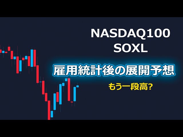 SOXL・NASDAQ100【もう一段高？】雇用統計でどうなる？来週にかけもう一段高か【下目線は継続】 | 米国株,米国株投資