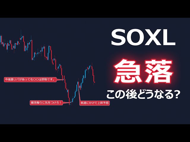 【急落】SOXLこの後どうなる？【SOXL相場分析と見解】 | 米国株,米国株投資