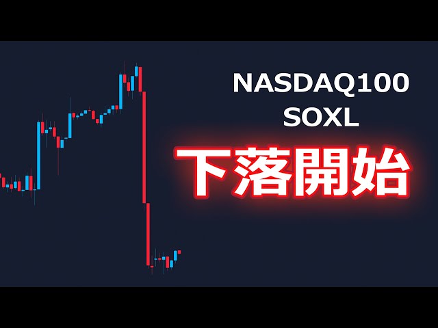 SOXLとNASDAQ100は下落調整入り | 米国株,米国株投資
