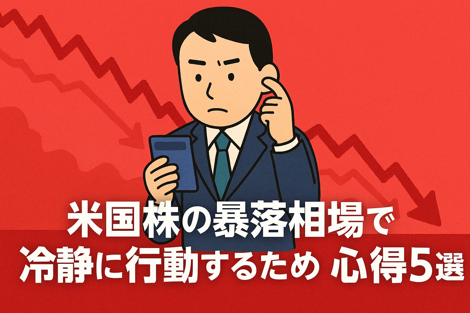 米国株の暴落相場で冷静に行動するための心得5選