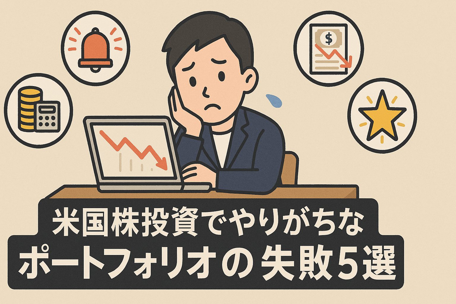 米国株投資でやりがちなポートフォリオの失敗5選