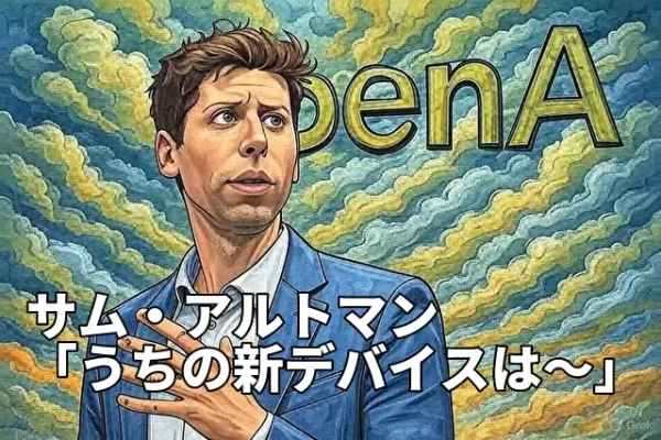 OpenAI サム・アルトマン「うちの新デバイスはスマホより・・・」