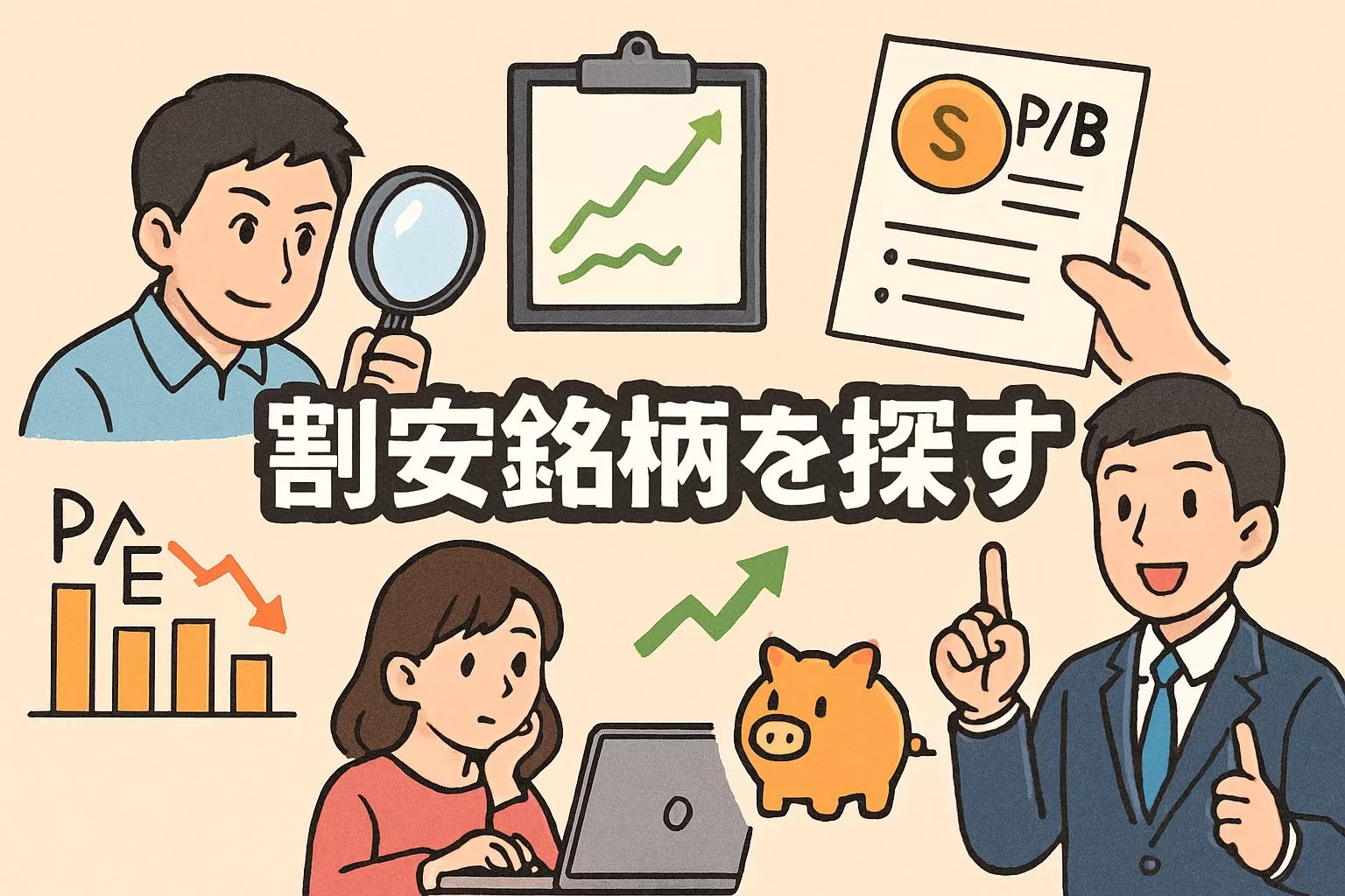 米国株のPERやPBRを活用して割安銘柄を探す方法5選