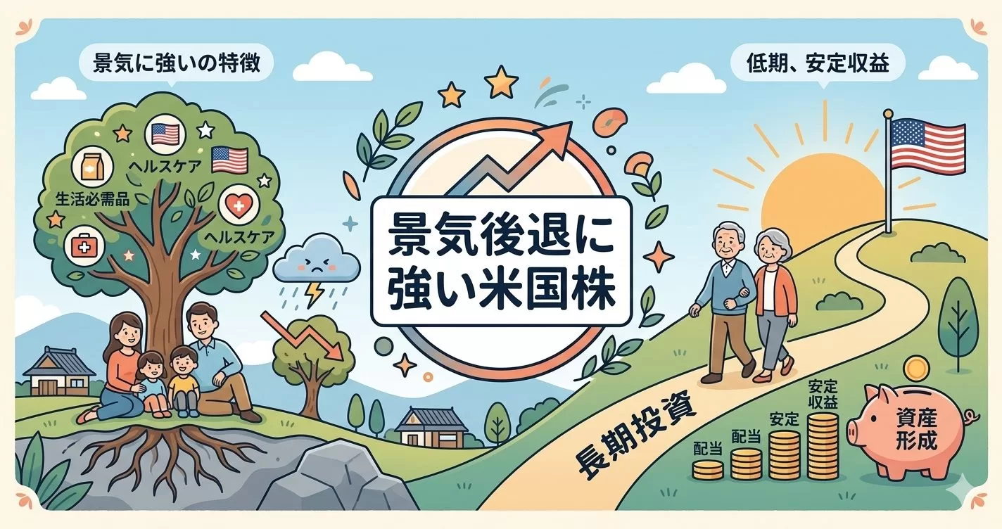 景気後退に強い米国株の特徴とは？低リスクで狙う長期安定収益