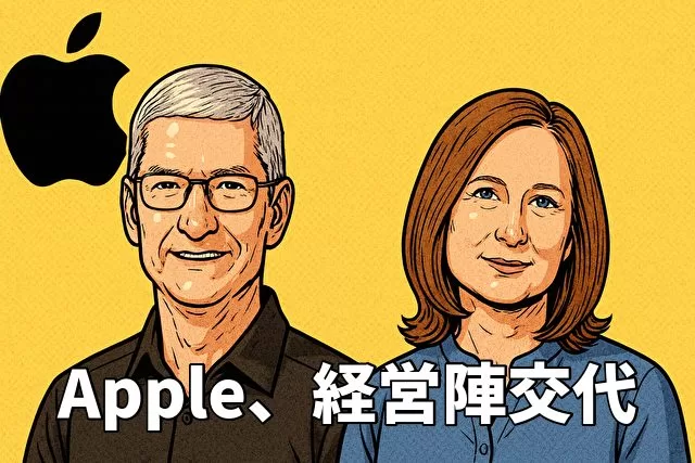 Apple、経営陣交代を発表