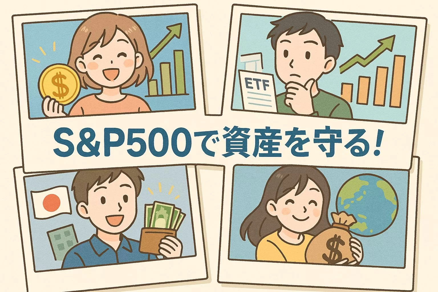 米国株S&P500投資で資産を守る!後悔しないETF比較ポイント