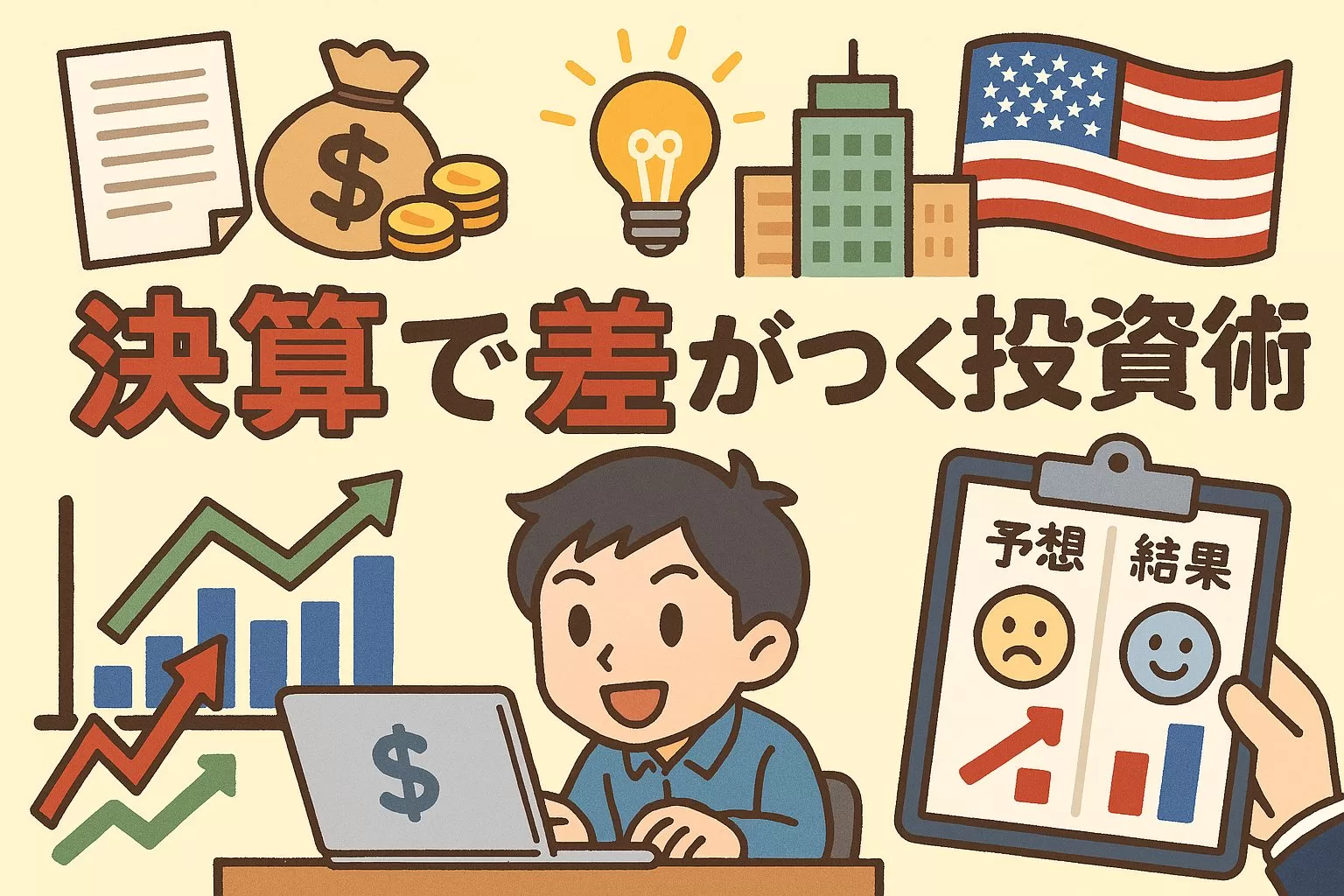 決算で差がつく米国株投資術！予想と結果のギャップを読む方法