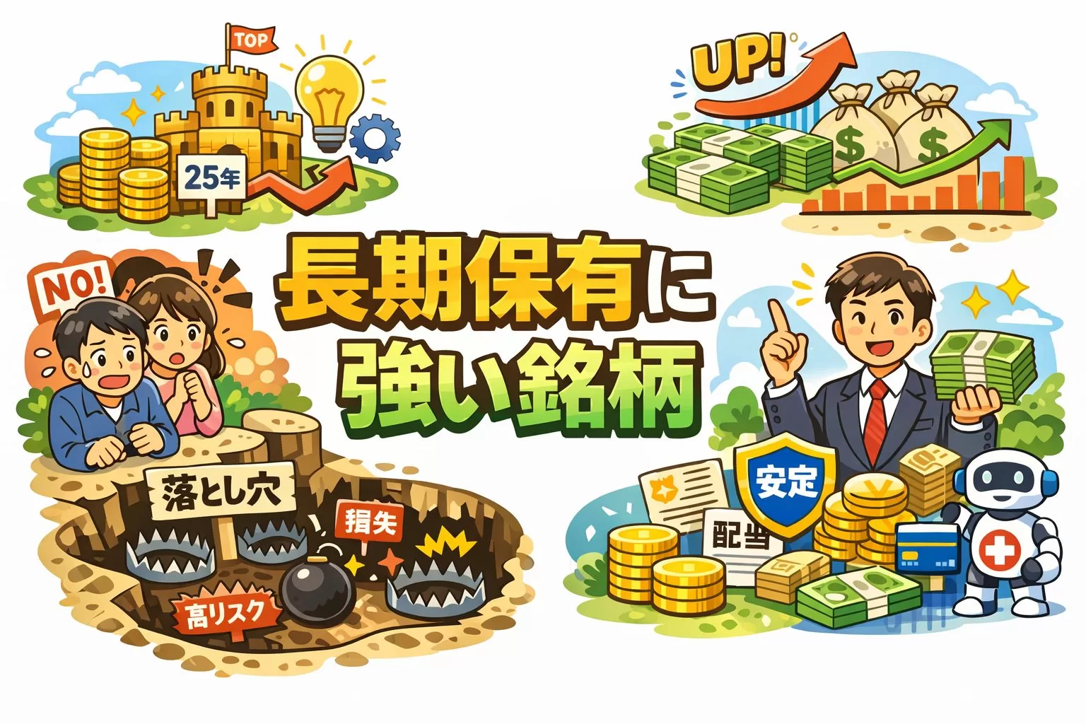 長期保有に強い優良企業を見抜く5条件を徹底解説｜初心者が避けるべき落とし穴