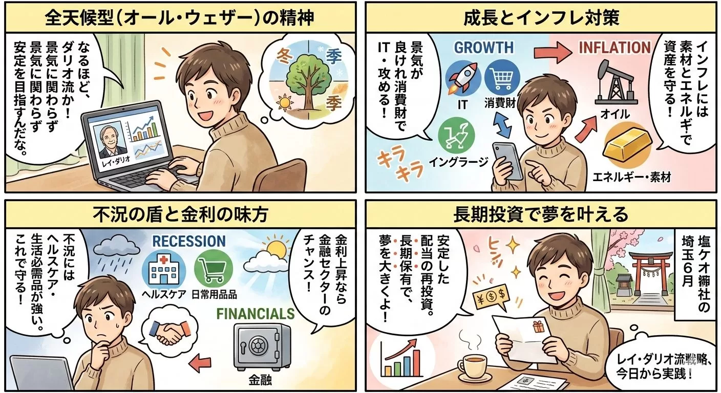 レイ・ダリオ流が導く日本在住者のための米国株セクター最適戦略