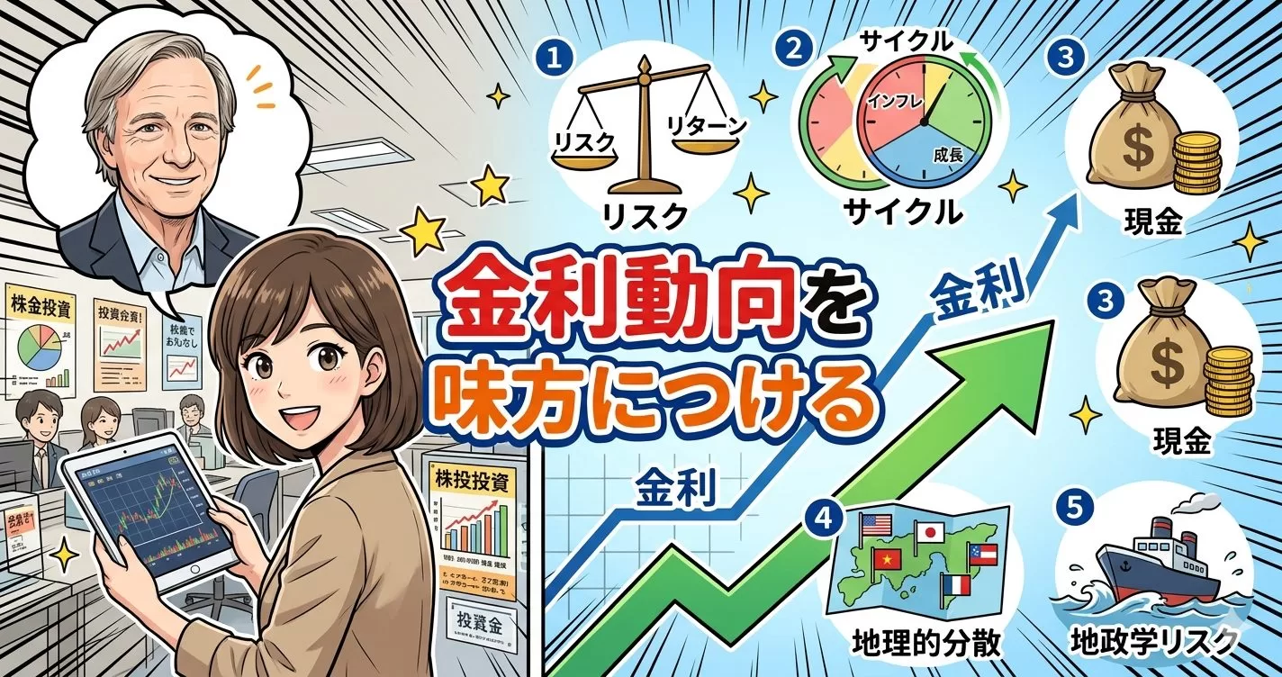 レイ・ダリオ流・米国株投資の極意！金利動向を味方につける5つのポイント