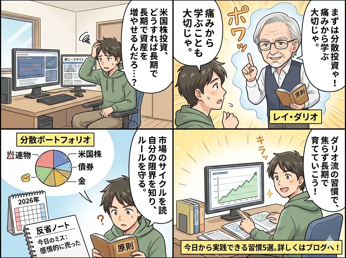 レイ・ダリオ流で米国株に勝ち続ける5つの鉄則｜日本在住投資家が守るべき核心
