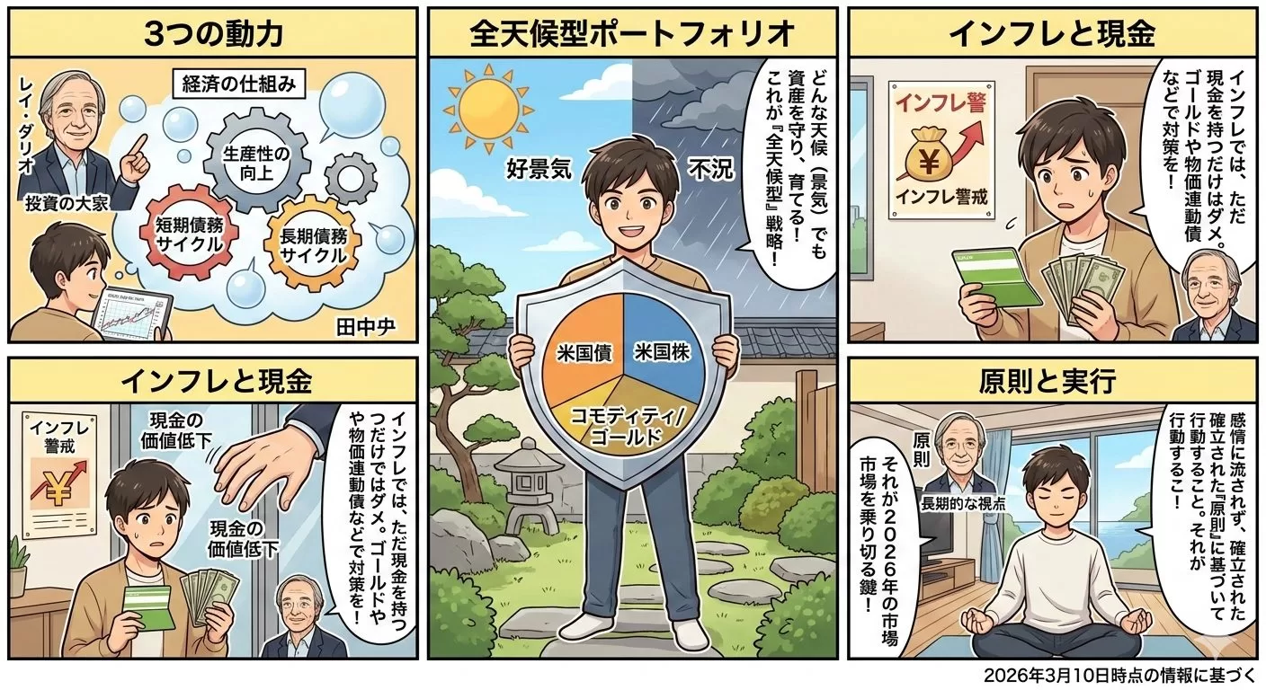 世界最強のヘッジファンドに学ぶ！レイ・ダリオ流の全天候型ポートフォリオ術