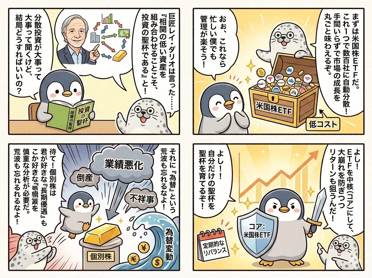 レイ・ダリオ流で分かる米国株の勝ち方はETF中心だった