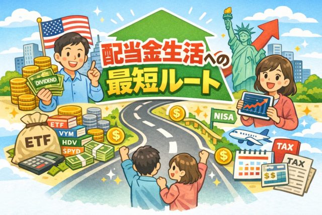 米国株高配当投資の始め方！配当金生活への最短ルート