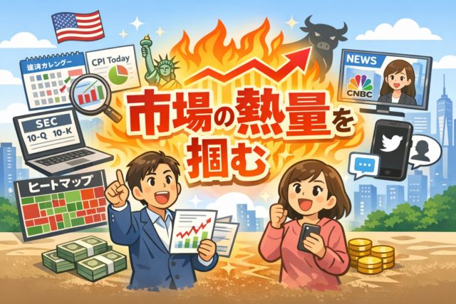 米国株で勝つための情報収集ルート5選！一次情報で市場の熱量を掴む方法